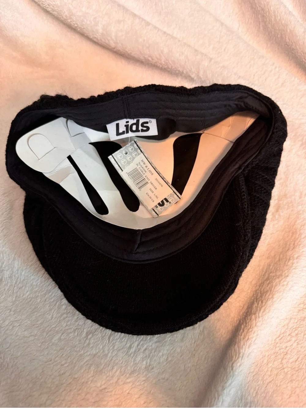 Lids Black Knit Newsboy Cap